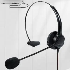 콜센터헤드셋 상담원 상담사 어학용 인강용 귀안아픈 가벼운 유선 마이크 헤드셋 3.5 일자