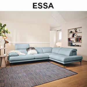 [에싸] 에블린 4인 오픈코너형 헤드기능 론도 소가죽 소파