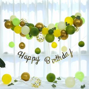 [피앤비유니티]하늘 닮은 올리브 파스텔 풍선구름 러브 생일 풍선 장식 세트 모음