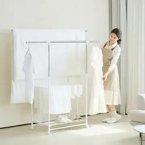 양드레 키다리 빨래건조대 행거 이동식 접이식 대형 아기 수건 튼튼한 이불건조대