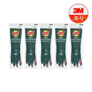 고리형 다크그린 고무장갑 대) 5개