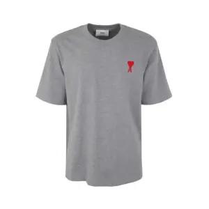 25SS 아미 남성 하트 로고 오버핏 반팔 티셔츠 그레이 UTS004 726 0501