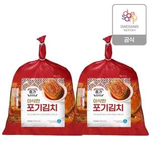 [종가] 아삭한포기김치 4.4kg2봉 / 총 8.8kg