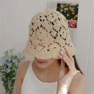 여름 빈티지 펀칭 크로셰 패션 버킷햇