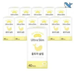 춤추는고래 대용량 슬림 팬티라이너 40P X 12팩 (480매)