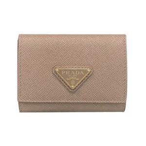 [명품] 25SS 삼각 로고 사피아노 반지갑 파우더 핑크 1MH042 QHH F0236