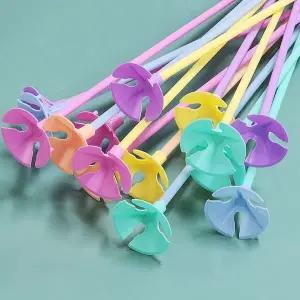 [하프클럽/]막대 풍선캡 풍선컵 풍선스틱 풍선손잡이 32cm