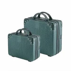 디자인에버 딥그린 레트로 미니 캐리어 기내용 14인치 16인치