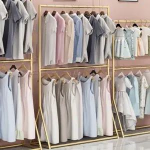 드레스룸 120x180cm 골드 스탠드 행거 (WFHJMCW)