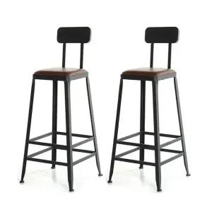 2개 사각 스틸 바텐의자 75cm (WFHJL2M)