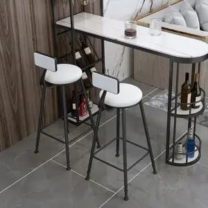 셀레네 화이트 바텐의자 패브릭 블랙스틸 (WFHJLCQ)