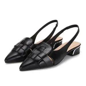 [BABARA][본사운영] 바바라 양가죽 스틸레토 여성슬링백 3cm_AAG137