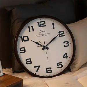 국산 플라이토 에쉬우드 원형 무소음 벽시계 40cm