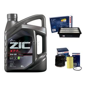 뉴코란도C 2.0 2.2 엔진오일 세트 디젤 지크 X7 LS 5W-30 6L+필터