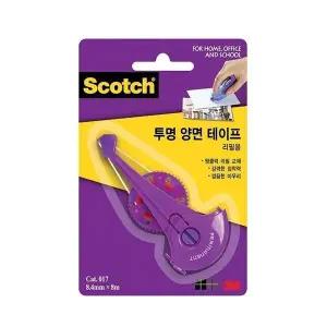 [하프클럽/]투명양면테이프 리필 3M 017 8.4x10m(40개)