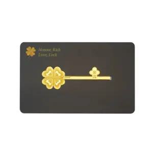 [한국표준금거래소] 순금 카드형 행운의 클로버 열쇠 1.875g