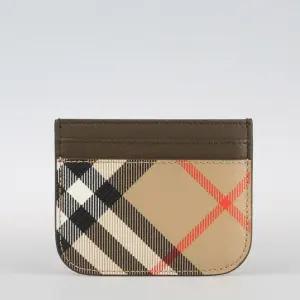 [BURBERRY] 체크 라운드 카드 지갑 8092722