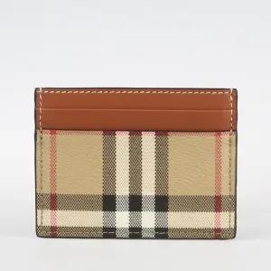 [BURBERRY] 샌든 체크 카드 지갑 8094426
