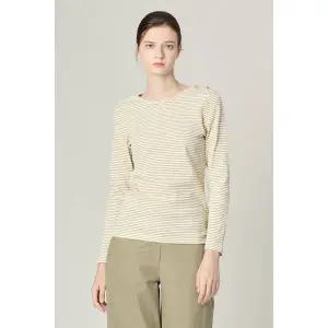 [BCBG](대구신세계)올앤선드리 딘딘 스트라이프 TS(A4F8X421)