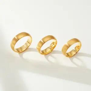 [한국표준금거래소] 순금 무광 할로우 엥게이지 반지