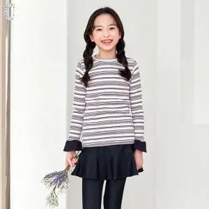 [쿠키하우스] 로라븐 스트라이프 골지 티셔츠_26980 [P003643730]