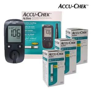 아큐첵 액티브 혈당계+시험지150매+정품침110개+솜100