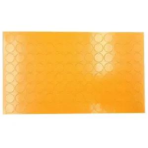 [하프클럽/]도트 스티커 동그 원형스티커 라운드 표시 주황