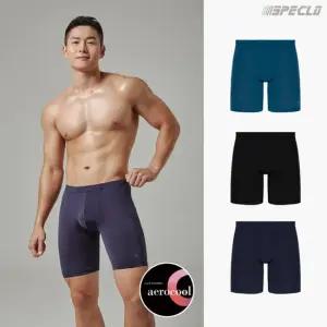 에어로쿨 인포머 남자드로즈팬티 3종 세트, 사각팬티, 롱드로즈