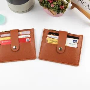 지퍼 가죽지갑 가로3포켓 신분증 신용카드지갑 명함 (WFGTA2M)