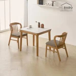 [/착불배송] 허브 800 포세린 통 세라믹 2인 식탁 세트 (식탁+의자2)