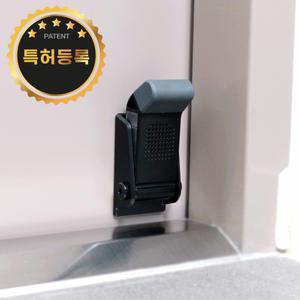 힙톡 도어스토퍼 현관문 스토퍼 현관 말발굽 무타공 자석 블랙 방향제미포함...