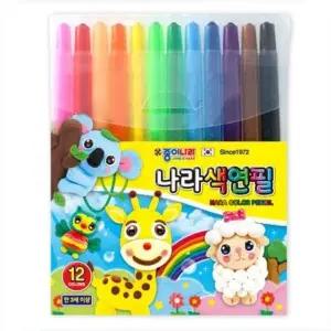 고품질 나라색연필 12색 종이나라 나라색연필 12색 (WFGIDVL)