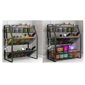 주방 소품정리대 양념 소스통 3단 와인 수납 진열선반 주방정리 와인선반 3단선반