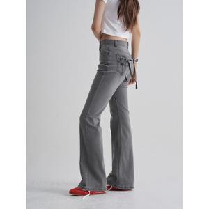 [에잇세컨즈] 리본 부츠컷 데님  애쉬 (165721DPD4)