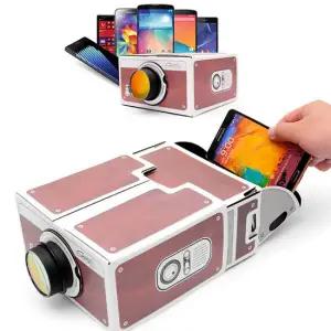 스마트폰 프로젝트빔 DIY 프로젝터 휴대용 프로젝트빔 캠핑 빔 프로젝트 소형