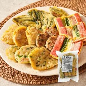 쿡생 잔치모듬전 800g(오미산적+고기완자+동태전+생깻잎전+호박전)