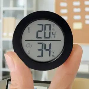 라운드미니디지털온습도계LCD테이블온습도계