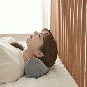 매쉬원 세탁이 쉬운 컴펙트한 사이즈 목이 편한 코지 경추 루루 베개 챠콜색상