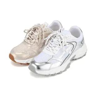 [BABARA][본사운영] 바바라 캐주얼 패브릭 매쉬 여성 스니커즈 4cm_BBI602