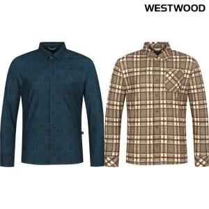 [대구백화점] [웨스트우드]가을 간절기 스트레치 남성 체크 셔츠(O3 423)