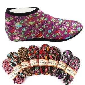 VIC 꽃 발목기모덧신(5컬레) 겨울양말 요술버선 덧버선 카바