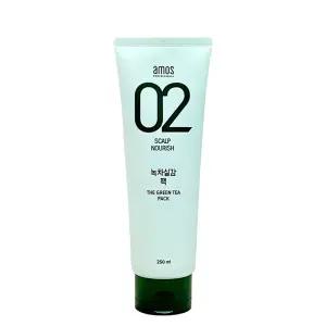 아모스 02 녹차실감 팩 250ml 두피 모발 케어 팩