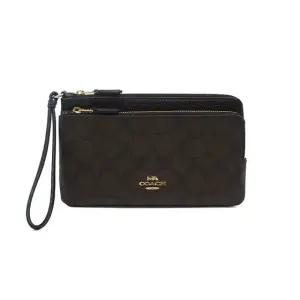 코치 시그니처 PVC 더블 지퍼 월렛 C5576 IMAA8