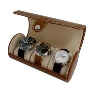 시계 롤 케이스 여행 보관 정리함 고급 3구 PU (WFJLHR6)