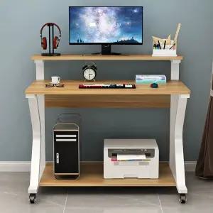 이동식 컴퓨터 책상 조립식 거실 프린터 간이