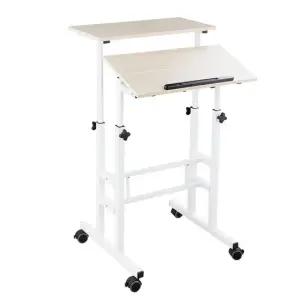 스탠딩책상 수동 높이조절 테이블 데스크 컴퓨터책상 이동식책상 가성비 실속형 ST-2B600