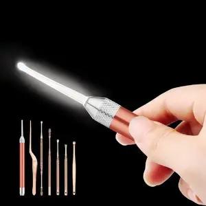 LED 귀이개 귀파개 후비개 귀청소 7종 세트 (WFJUZZE)