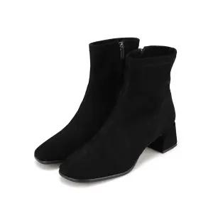 [본사운영]바바라 양가죽 베이직 스판 여성 앵클 부츠 5cm_BBH832