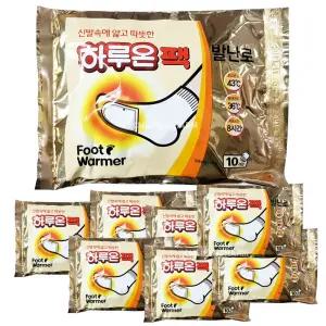 하루온팩 발난로 2매 40세트/발바닥에 붙이는 발핫팩