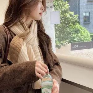 여성 예쁜 니트 스카프 롱 가방끈 미니 (WFK0QAW)